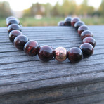 Red Tiger Eye Rose Gold Bracelet