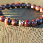 Red Tiger Eye Rose Gold Bracelet
