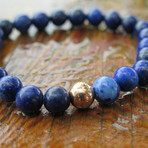 Blue Lapis Rose Gold Bracelet
