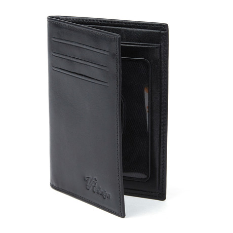 Matte Slim Bi-Fold Wallet // Black