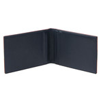 Bi-Fold Credit Card Holder // Claret Red + Navy