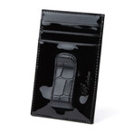 Patent Credit Card Holder w/ Money Clip // Black