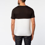 Two Tone Tee // Black + White (M)