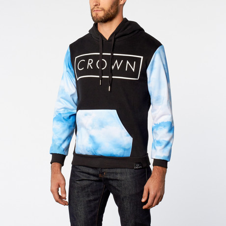 Cloud Hoodie // Black + Teal (S)