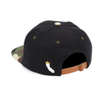 Emblem Snapback // Black + Camo