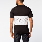 Argyle Gold Tee // Black + White (S)