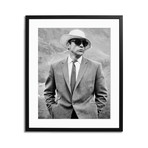 Sean Connery Wears Straw Hat & Sunglasses (16"L x 12"H)