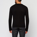 Collin Cashmere Blend Cardigan // Black (L)