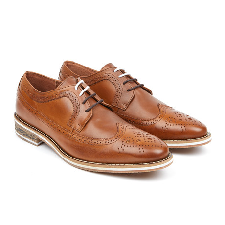 Leather Wing-Tip // Tan (US: 8)