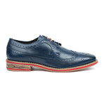 Leather Wing-Tip // Navy (US: 8.5)