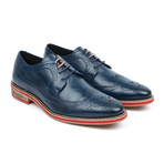 Leather Wing-Tip // Navy (US: 8.5)