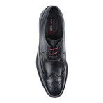 Leather Wing-Tip // Black (US: 9.5)