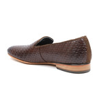 Basket Weave Loafer // Brown (US: 8.5)