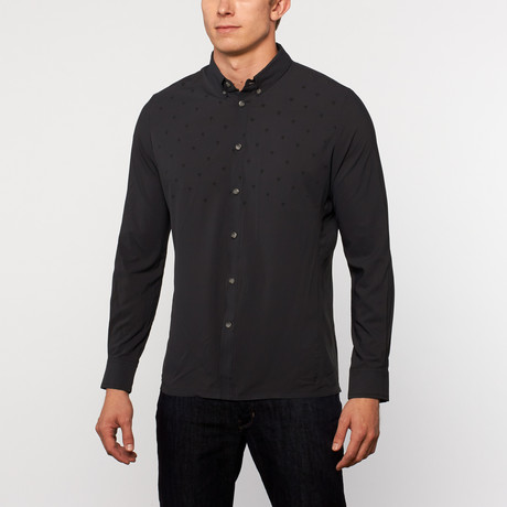 Brixton Long-Sleeve Button-Down // Black (S)