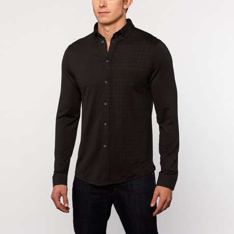 Liverpool Long-Sleeve Button-Down // Black Heather (S)
