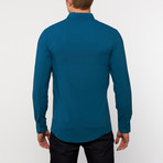Labor Long-Sleeve Button-Down // Peacock (M)