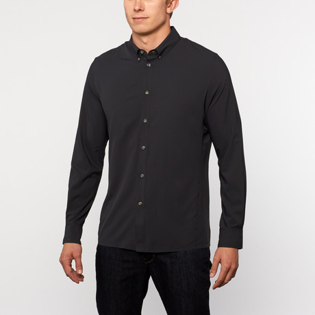 Labor Long-Sleeve Button-Down // Black (S)