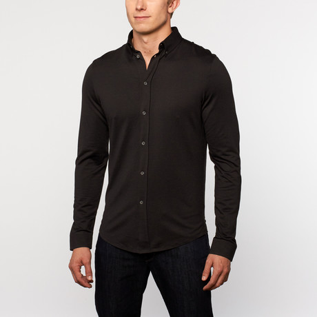 Eagle Rock Long-Sleeve Button-Down // Black Heather (S)