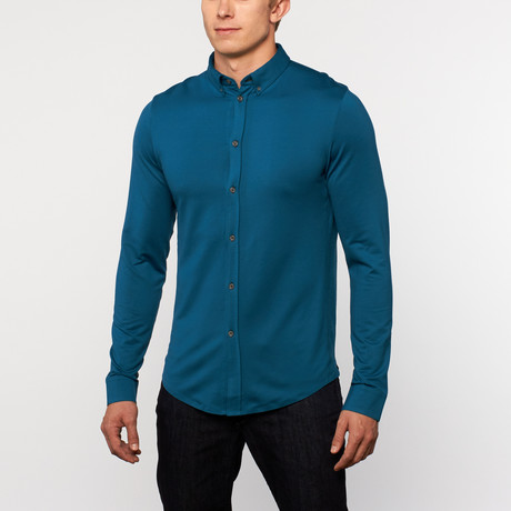 Eagle Rock Long-Sleeve Button-Down // Peacock (S)