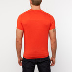 LA V-Neck Tee // Thai Chili Heather (L)