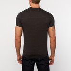 LA V-Neck Tee // Black Heather (L)