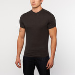 LA V-Neck Tee // Black Heather (L)