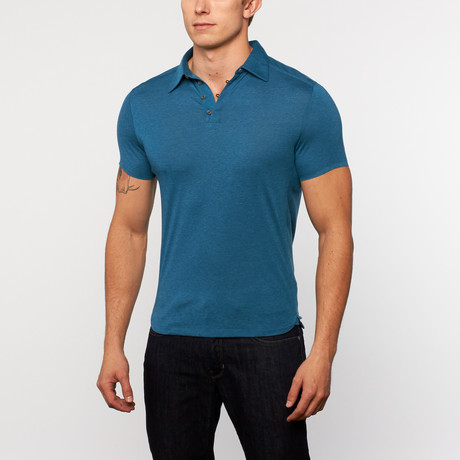 The Weekender Polo // Peacock Heather (S)