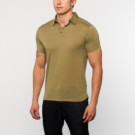 The Weekender Polo // Olive Heather (S)