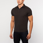 The Weekender Polo // Black Heather (XL)