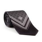 Silk Tie // Grey + Black