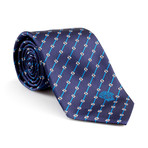 Silk Tie // Dark Blue Stripe