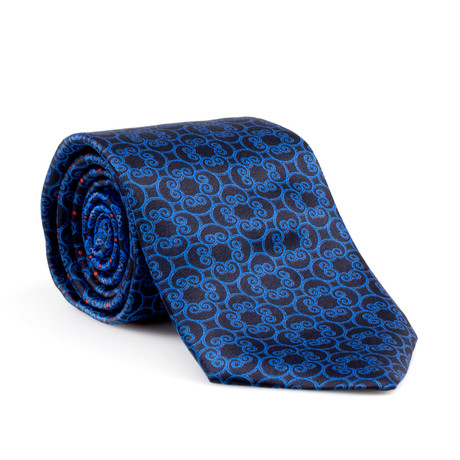 Caesar Silk Tie // Blue