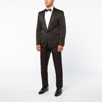 Shawl Trim Suit // Black (Euro: 46)