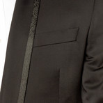 Shawl Trim Suit // Black (Euro: 46)