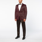 Peak Trim Tuxedo // Burgundy (Euro: 50)