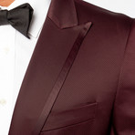 Peak Trim Tuxedo // Burgundy (Euro: 52)