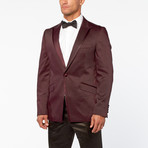 Peak Trim Tuxedo // Burgundy (Euro: 50)