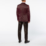 Peak Trim Tuxedo // Burgundy (Euro: 50)