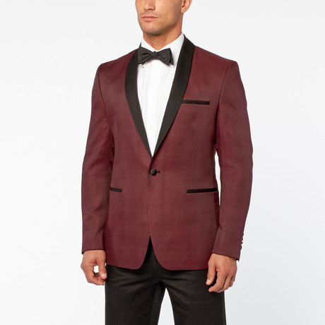 3D Pattern Tuxedo // Burgundy (Euro: 46)