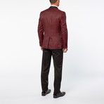 3D Pattern Tuxedo // Burgundy (Euro: 48)