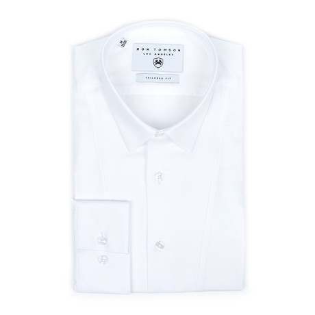 Pique Tuxedo Shirt // White (S)