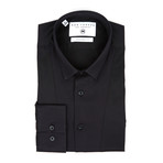 Pique Tuxedo Shirt // Black (M)