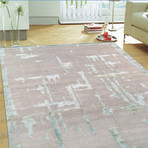 Hand-Knotted Silk + Wool Area Rug // SPRIL-3-2C // Grey