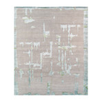 Hand-Knotted Silk + Wool Area Rug // SPRIL-3-2C // Grey