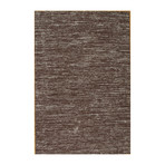 Hand-Loomed Sari Silk Area Rug // PJE-9 // Brown