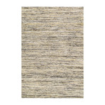 Hand-Loomed Sari Silk Area Rug // PJE-10 // Beige (2'L x 3'W)