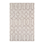 Hand-Tufted Vsilk + Wool Area Rug // PBW-785SIL // Silver (10'L x 2'6"W)