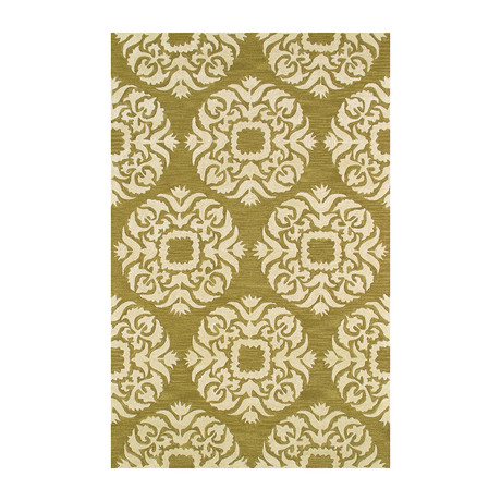 Hand-Tufted Silk Area Rug // PBW-784GLD // Gold