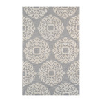 Hand-Tufted Silk Area Rug // PBW-784C // Grey