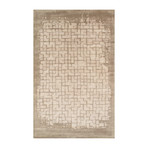 Hand-Tufted Silk + Wool Area Rug // PBW-657B // Beige